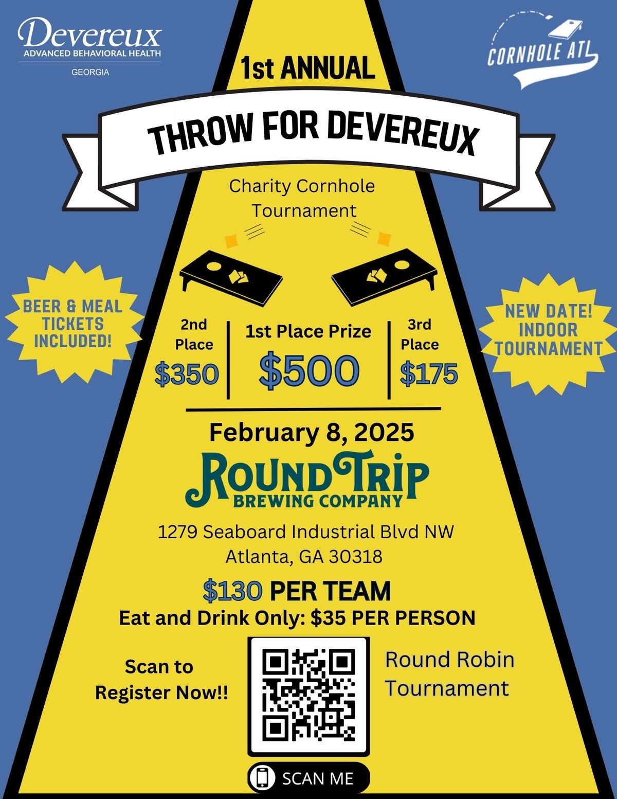 Throw For Devereux Charity Cornhole Tournament