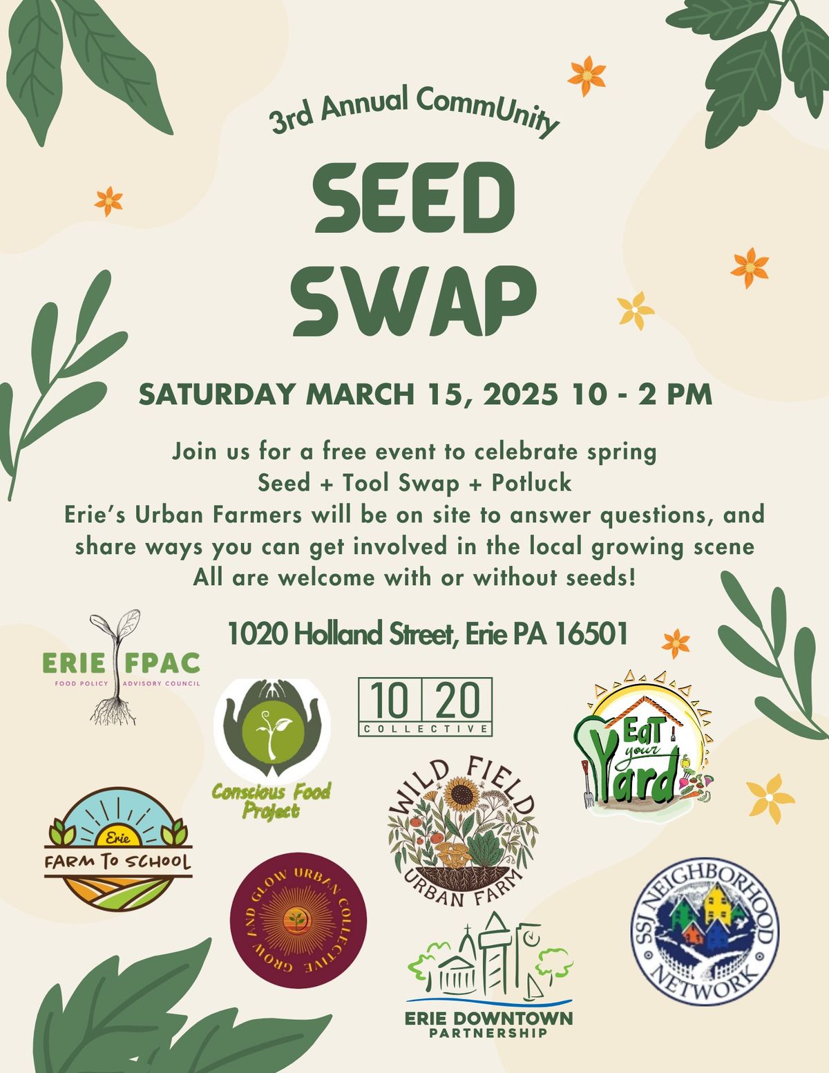 CommUnity Seed Swap + Spring Potluck