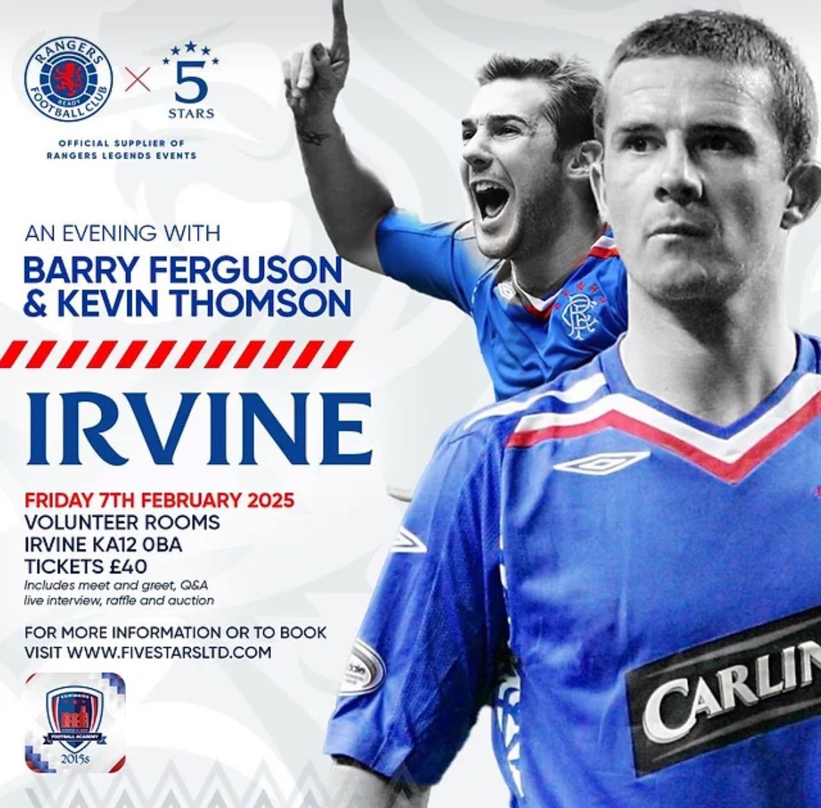 Evening with Barry Ferguson & Kevin Thomson \u201cTake 2\u201d