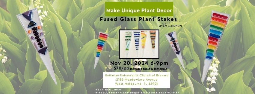 Make a Fused Glass Plant Decor w\/ Lauren 