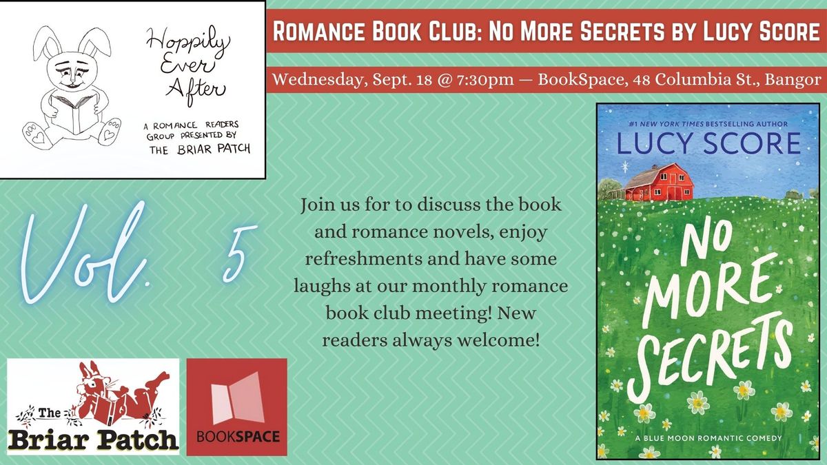 Hoppily Ever After Romance Book Club: No More Secrets by Lucy Score