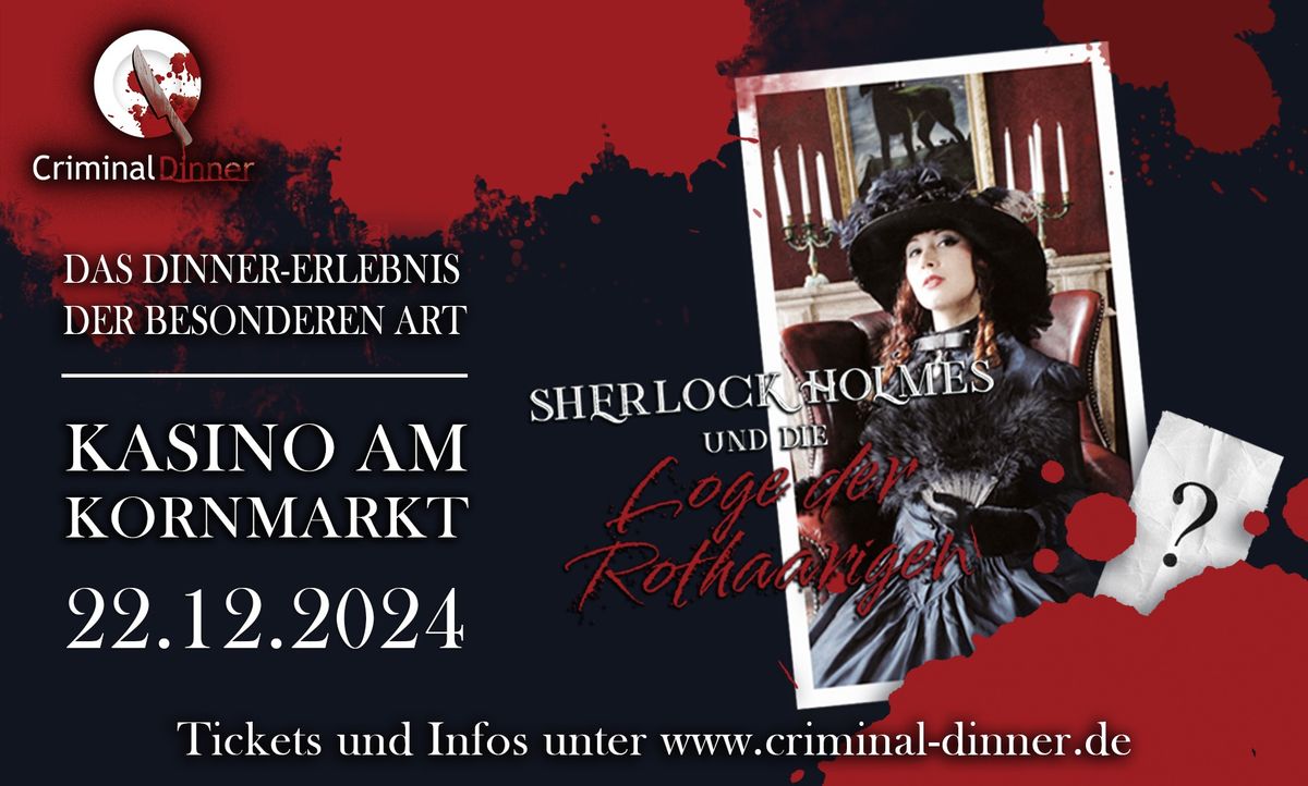 Krimi Dinner - Sherlock Holmes und die Loge der Rothaarigen 