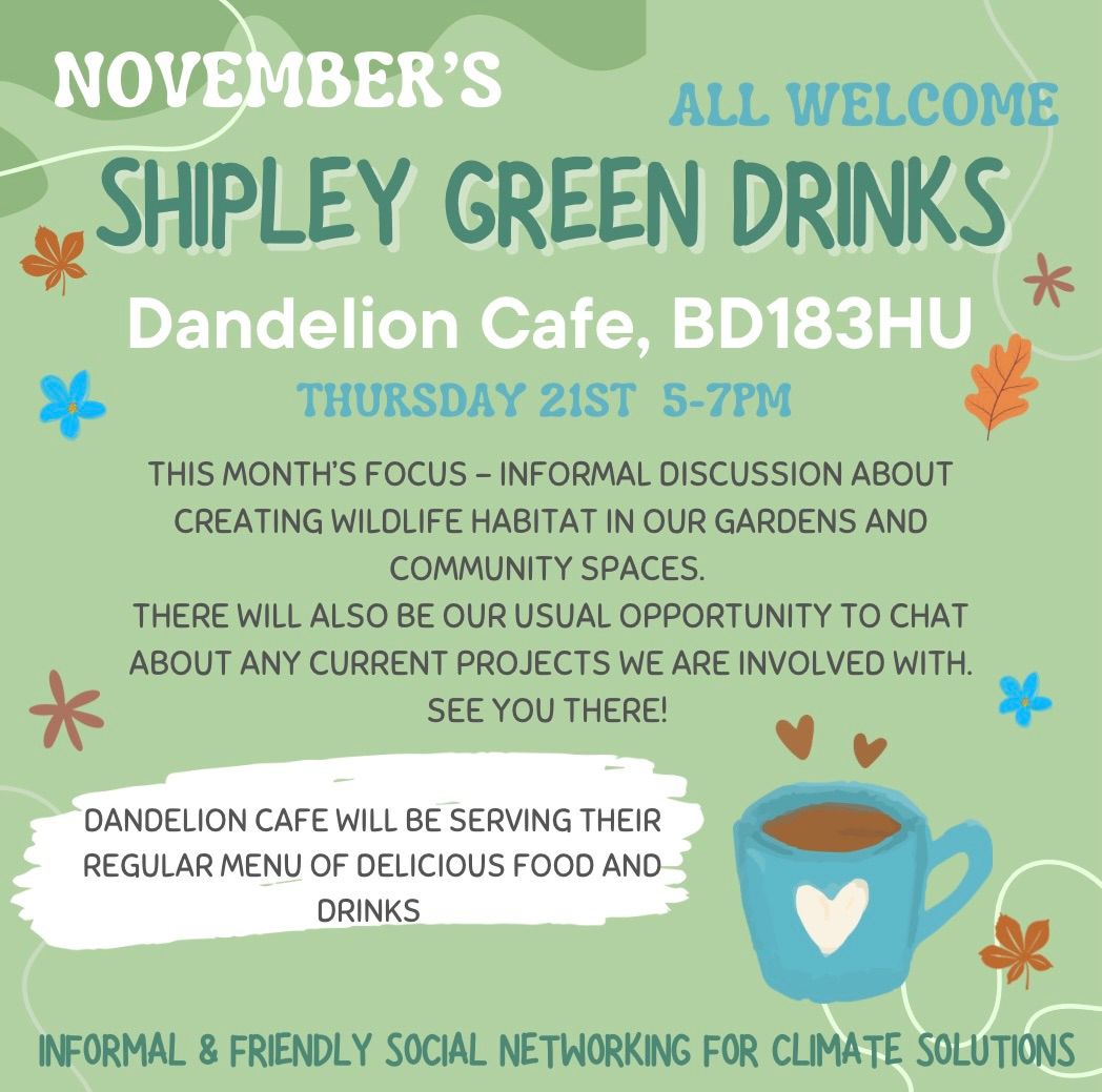 November\u2019s Shipley Green Drinks 