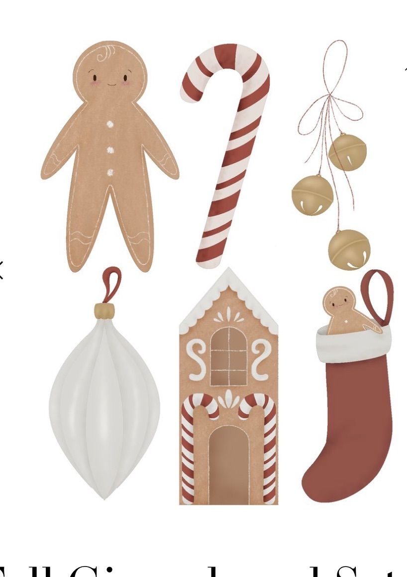 Tall gingerbread set