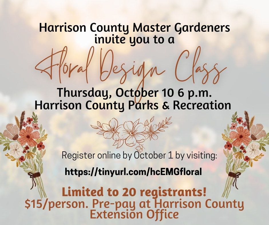 Floral Design Class by HC Master Gardeners