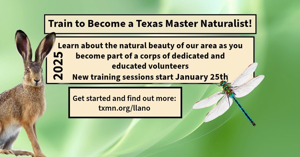 Llano Estacado Texas Master Naturalist Training Class