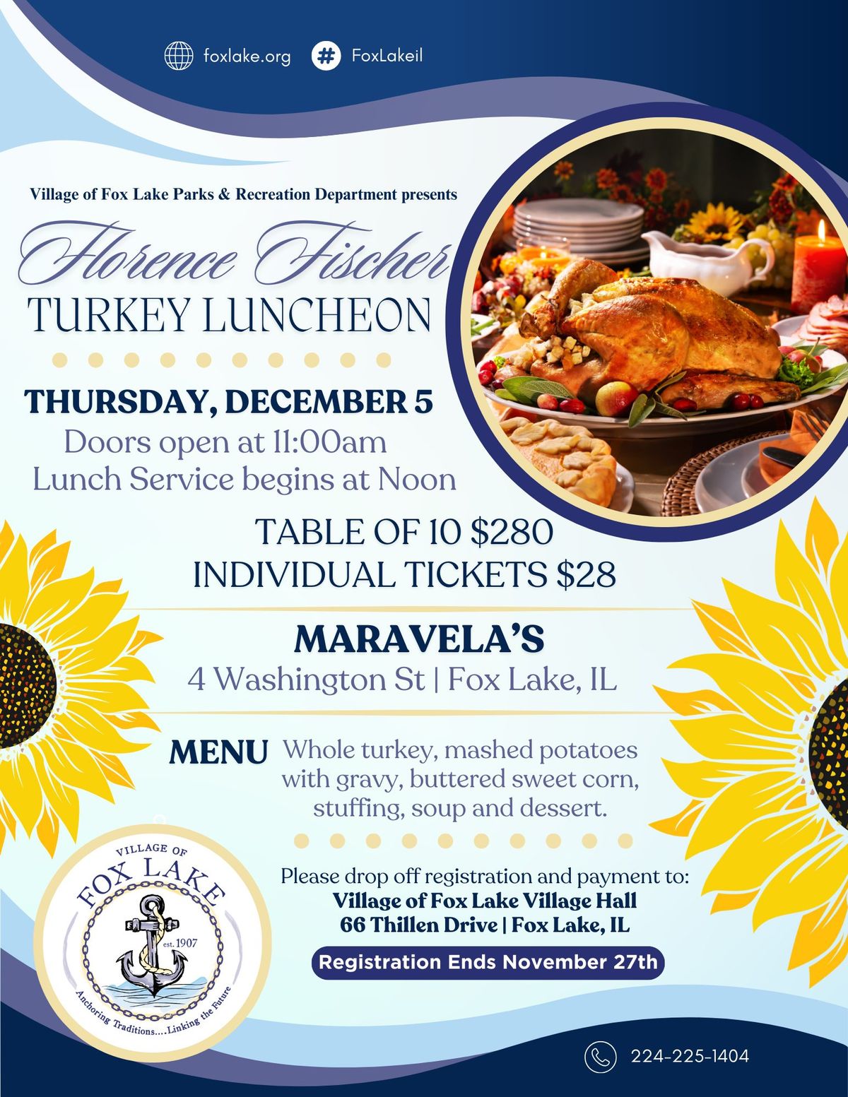 Florence Fischer Turkey Luncheon