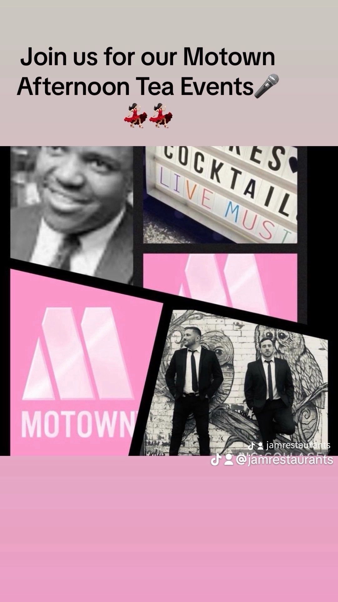 Motown Afternoon Tea Event 