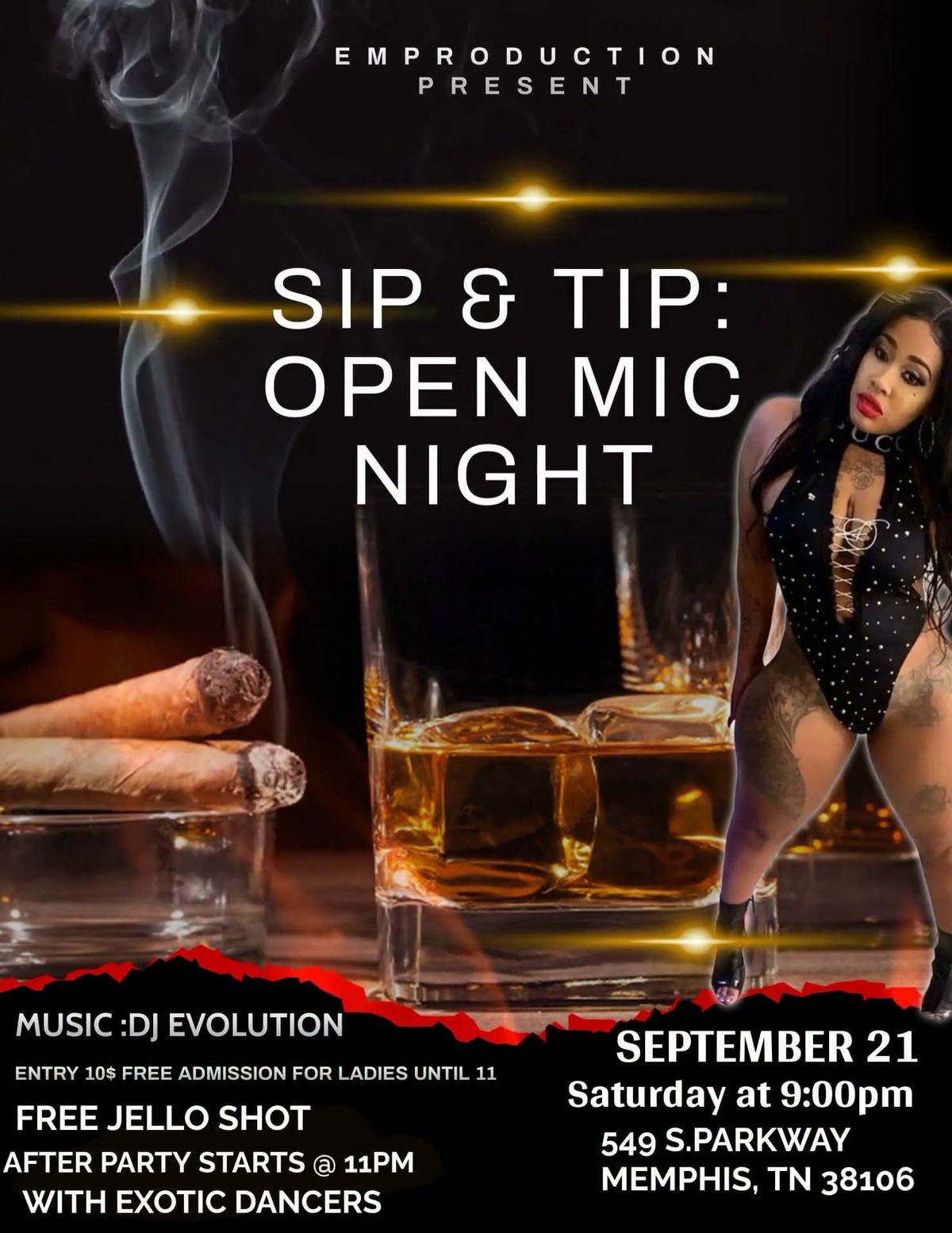 Open Mic\/Sip & Tip