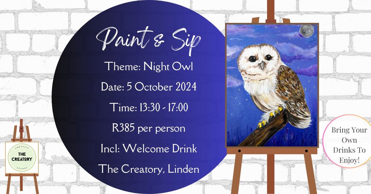 Paint & Sip: Night Owl