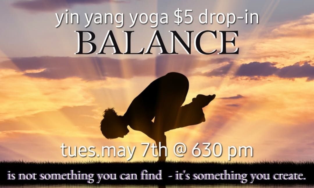 $5 Yin Yang Yoga Drop-In