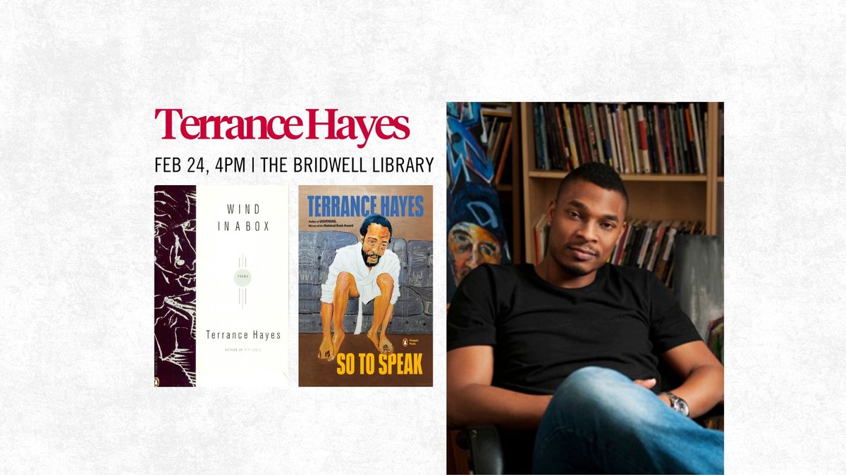 Terrance Hayes Reading + Book Signing 