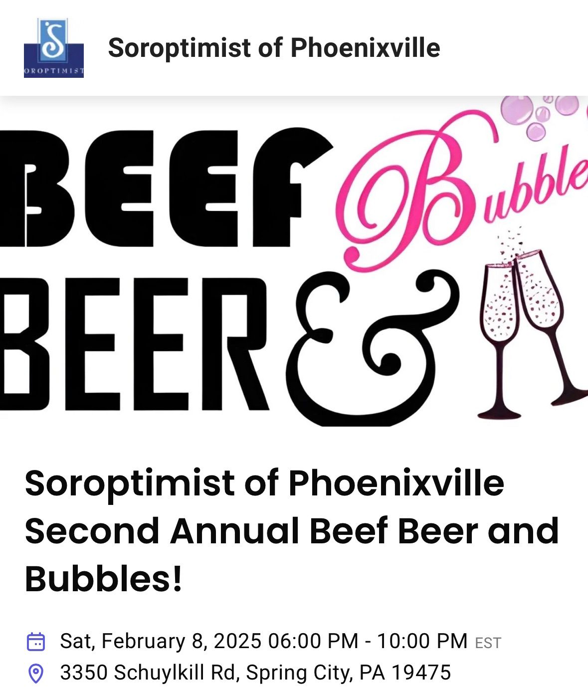 Beef, Beer and Bubbles