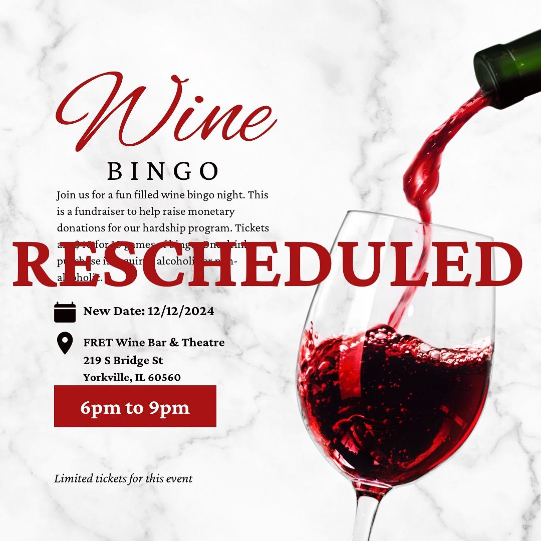 Wine Bingo Fundraiser 