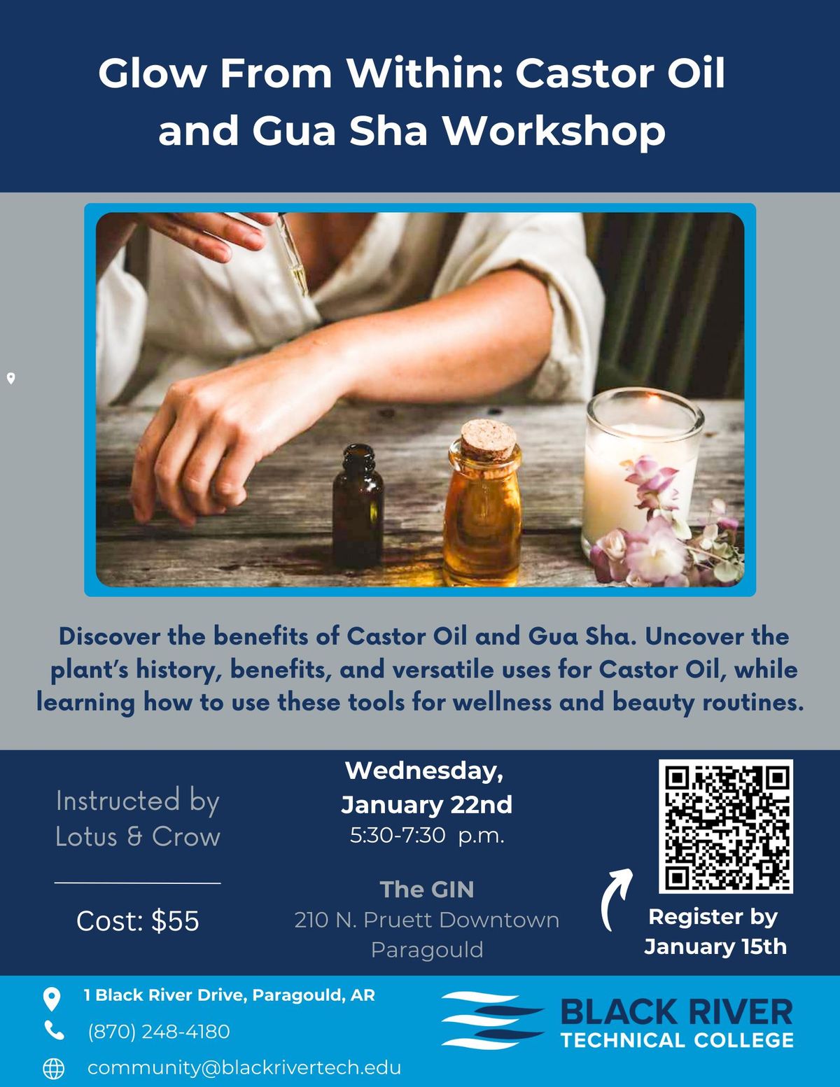 BRTC-Glow From Within: Castor Oil & Gua Sha Workshop