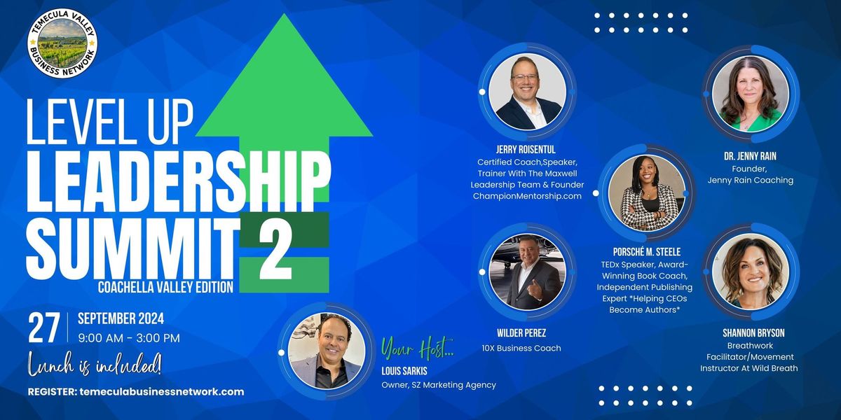 Level Up Leadership Summit at Southwest Church on Sept 27 9-3