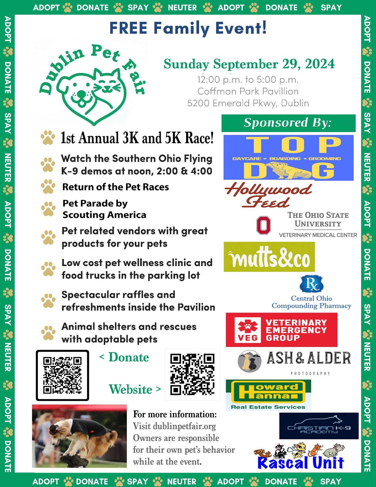 The Dublin Pet Fair featuring Grateful Acres Pets 