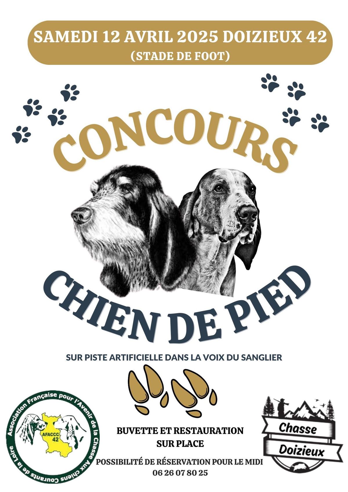 Concours chien de pied 