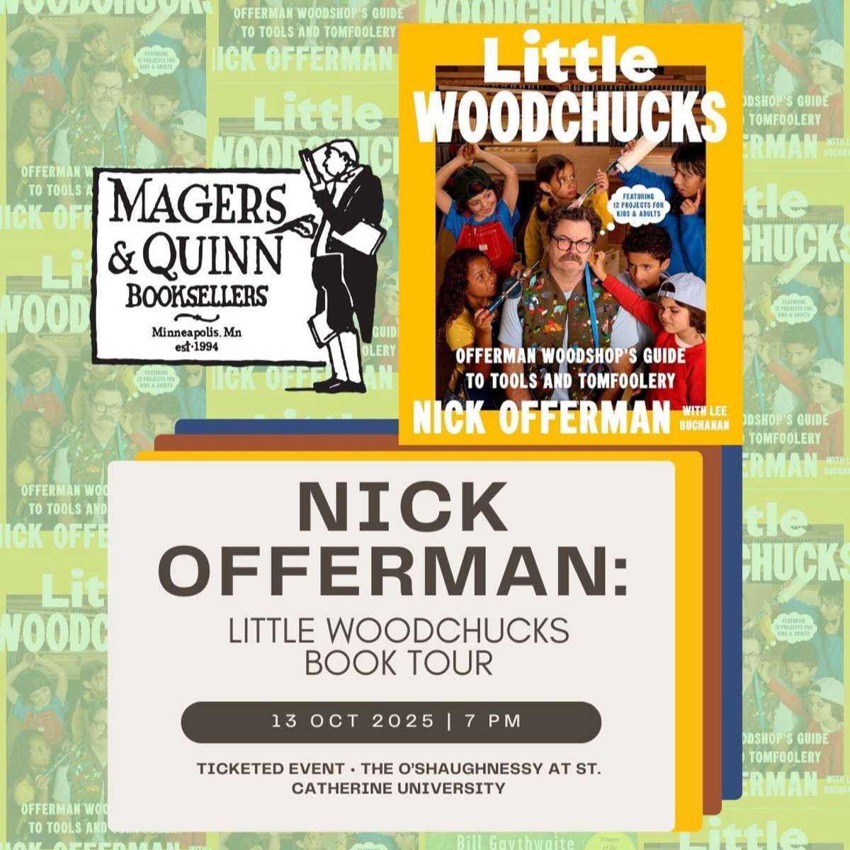 Nick Offerman: Little Woodchucks Book Tour