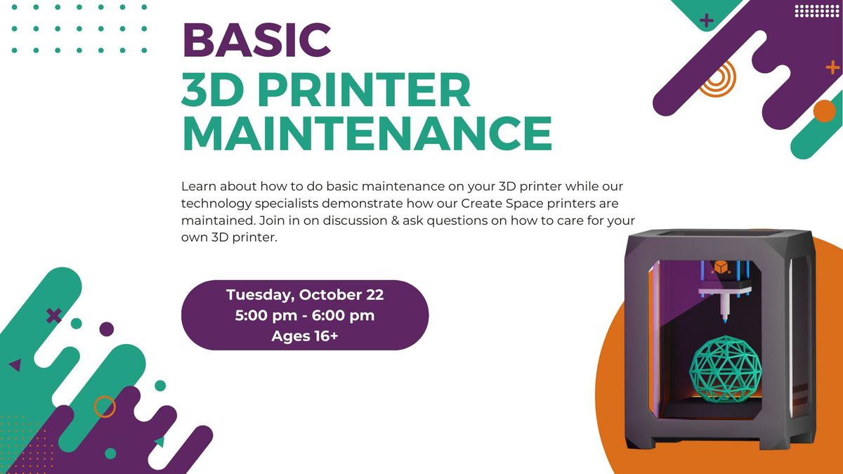 Basic 3D Printer Maintenance