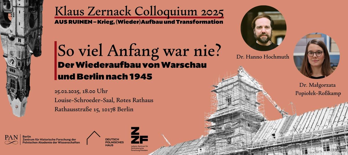 So viel Anfang war nie? Der Wiederaufbau von Warschau und Berlin nach 1945