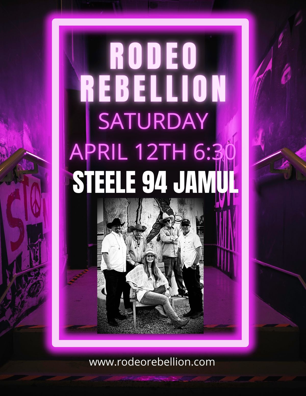 Rodeo Rebellion playing at Steele 94!