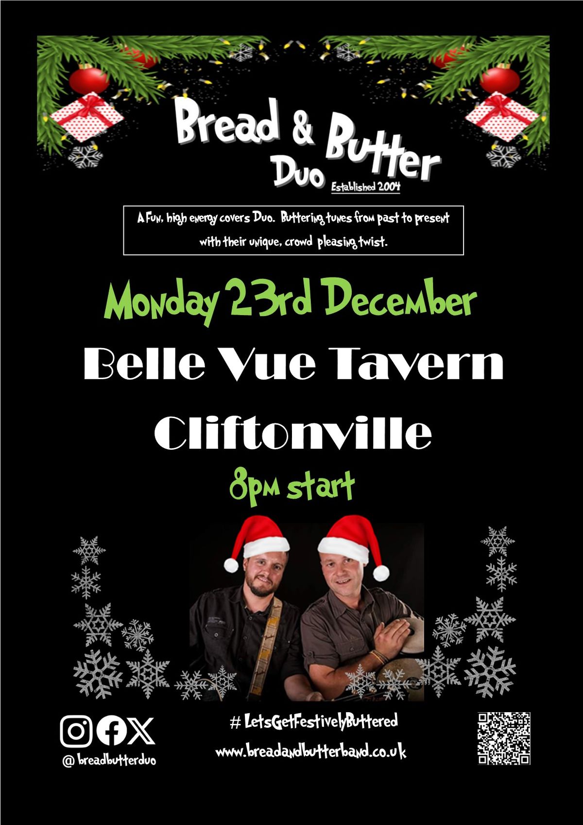 Bread & Butter Duo - Belle Vue Tavern, Cliftonville 8pm 