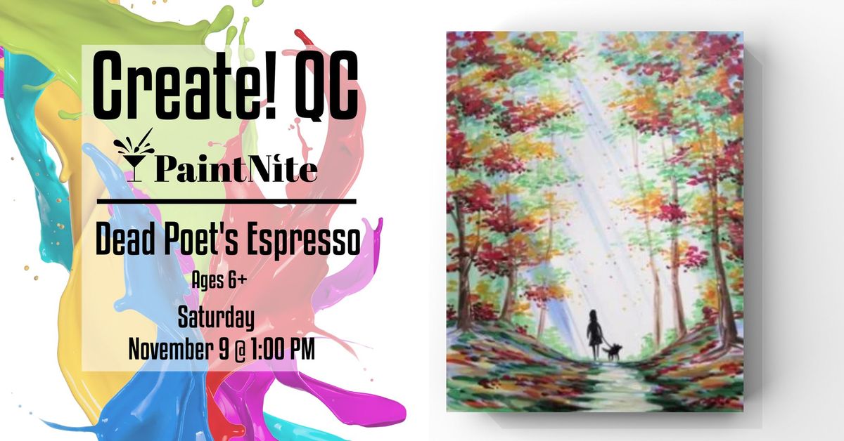 Paint Nite at Dead Poet's Espresso: Fall Morning Walk