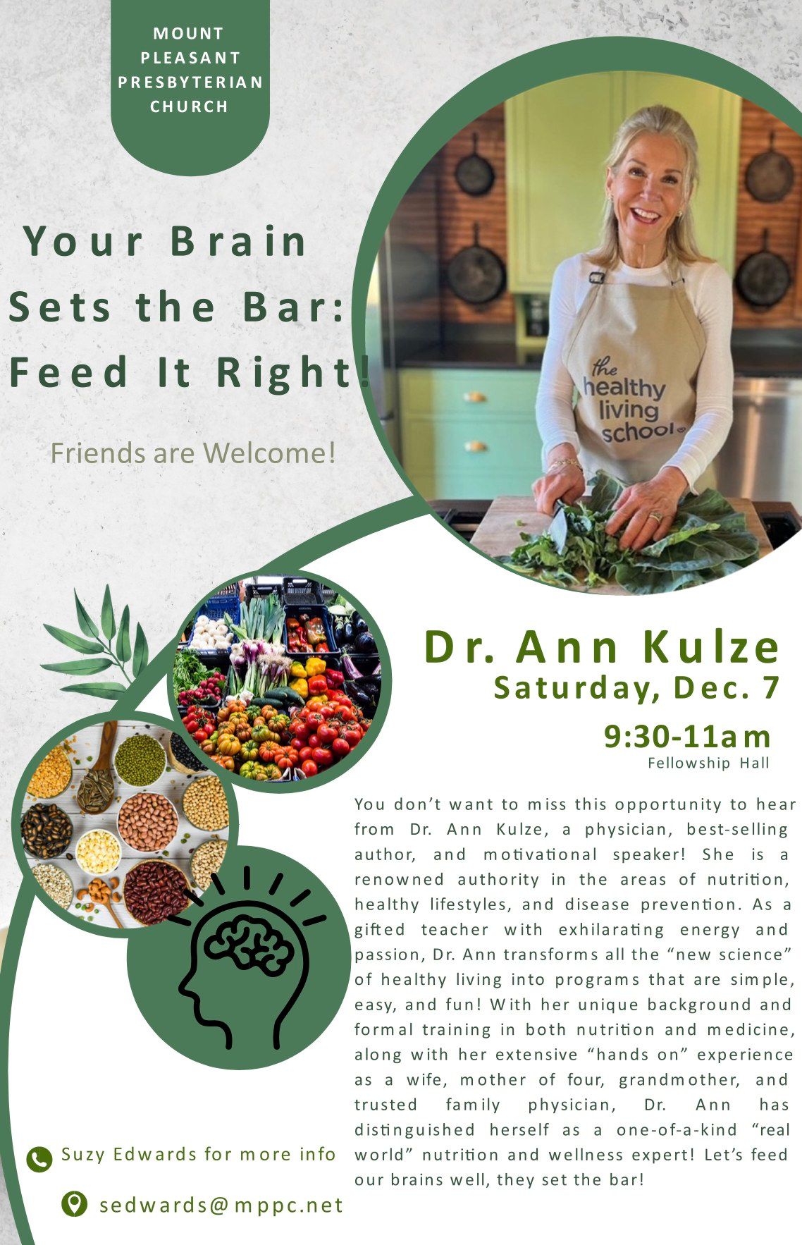 Your Brain Sets the Bar: Feed It Right! With Dr. Ann Kulze