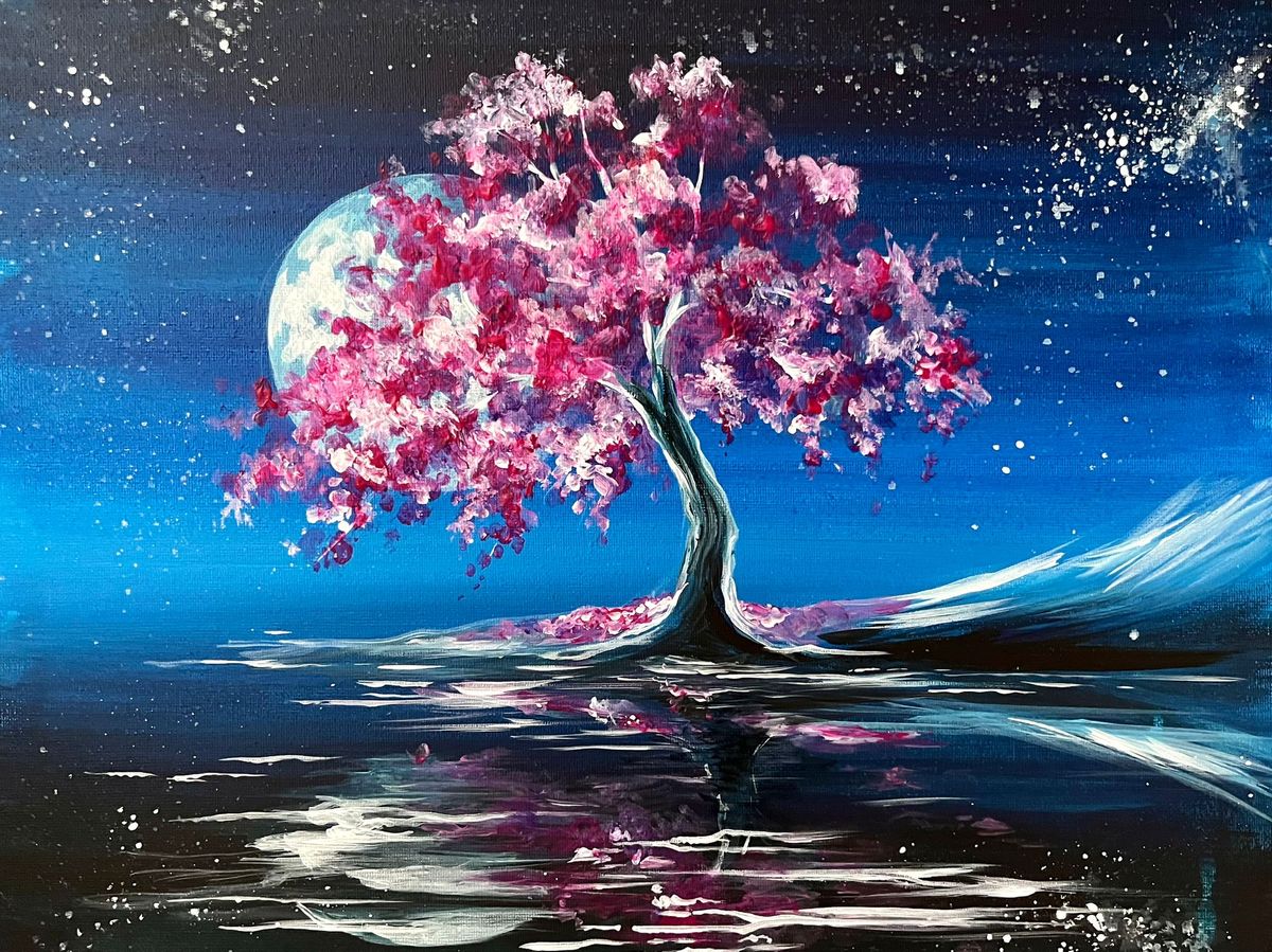 Join Brush Party to paint \u2018Cherry Blossom Dream\u2019\u2013 at The Avenue, Gloucester