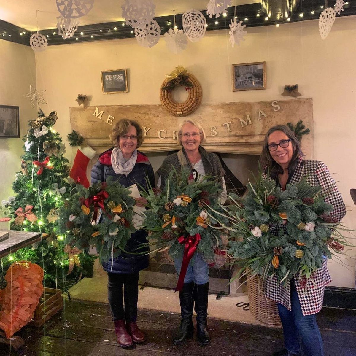 Christmas wreath making workshop 