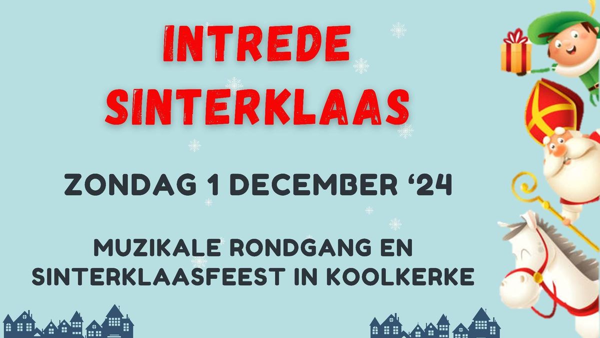 Intrede Sinterklaas in Koolkerke