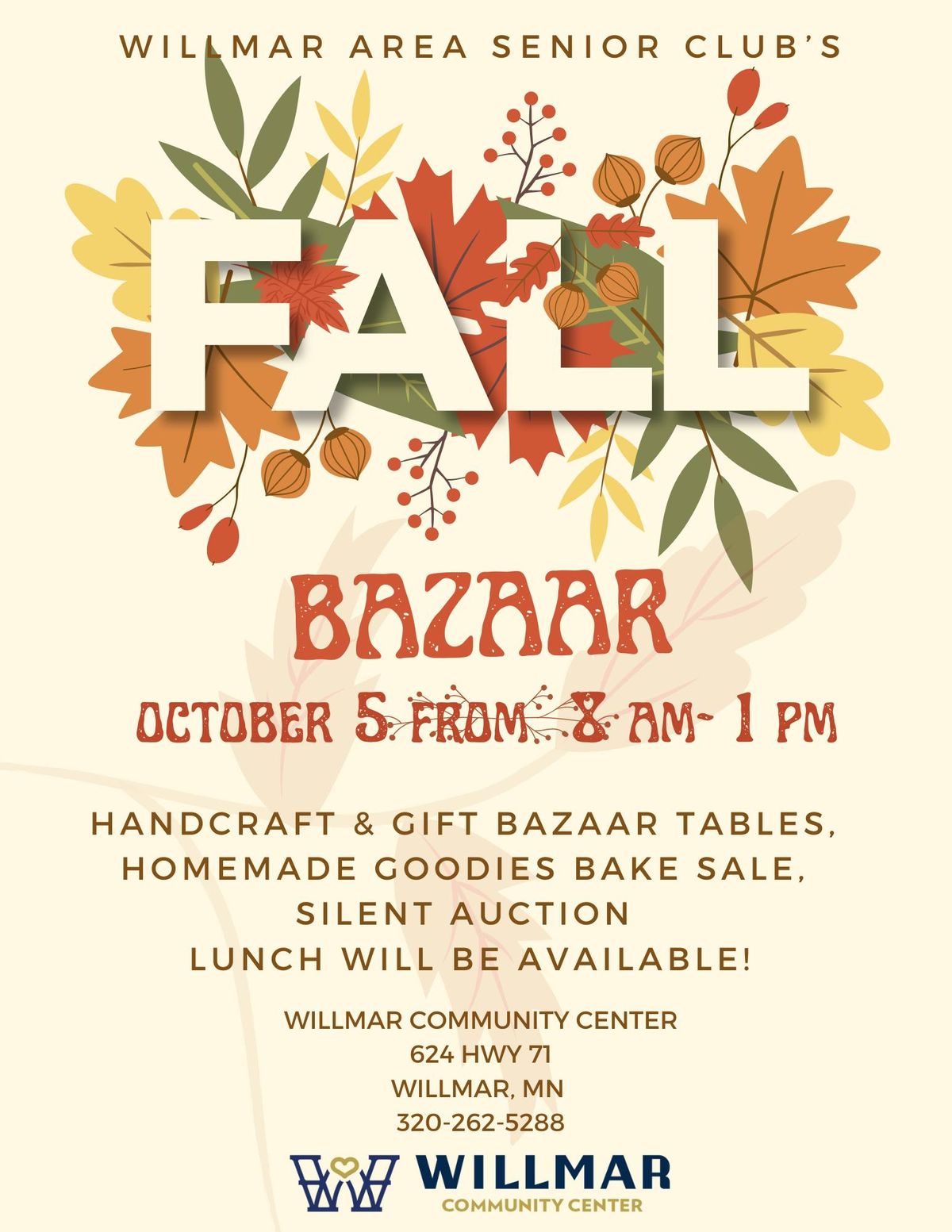 Willmar Area Senior Club Fall Bazaar