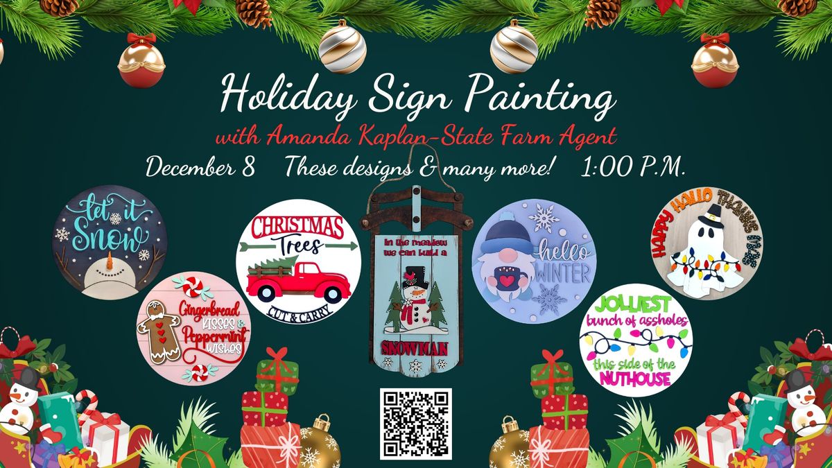 Holiday Sign Painting Workshop