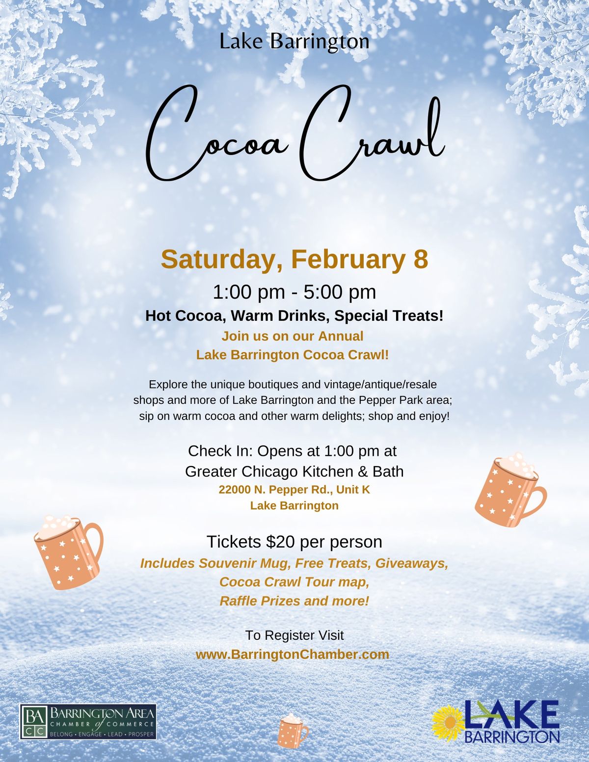 Lake Barrington Cocoa Crawl