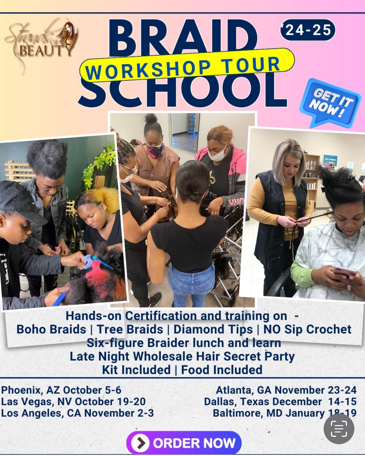 Braids & Business Bootcamp Baltimore: How to Become a Six-Figure Braider in 48 hours