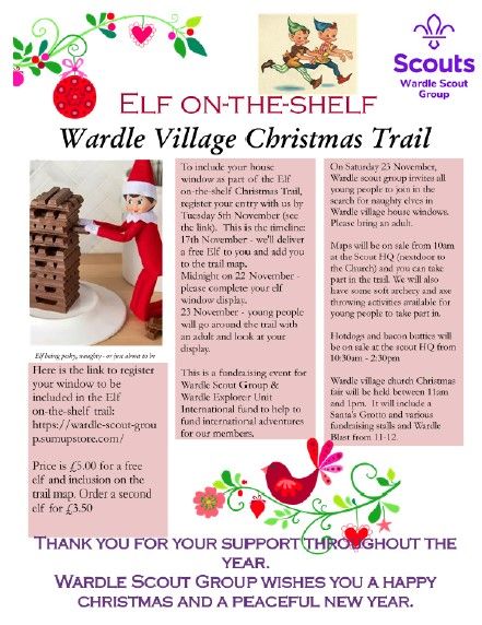 Elf on-the-shelf Christmas Trail at Wardle Village