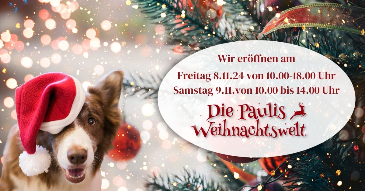 Einladung zur Er\u00f6ffnung der Paulis Weihnachtswelt 