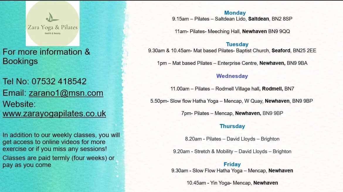 New Pilates & Yoga Class at Mencap