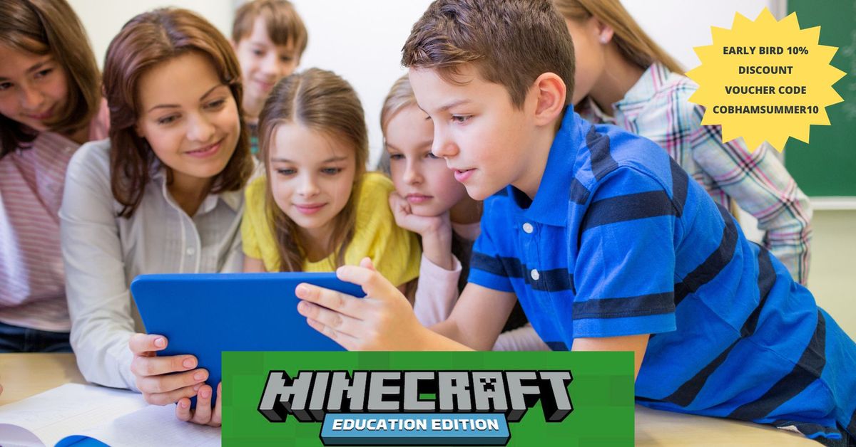 Cobham \u2013 Minecraft Coding, Summer Holiday Camp (5th Aug \u2013 9th Aug 2024)