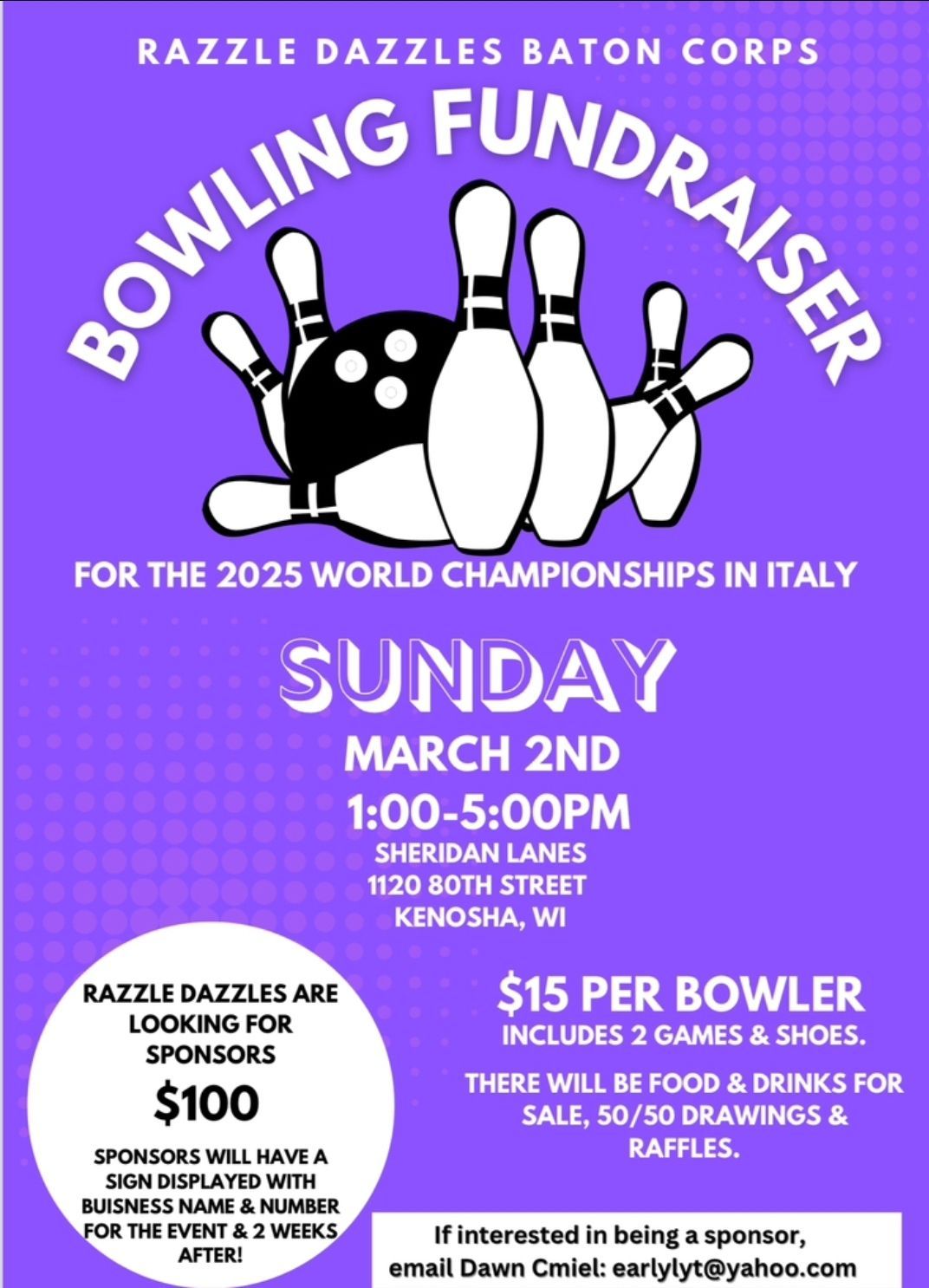 Razzle Dazzles Bowling Fundraiser 