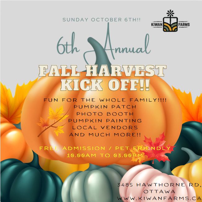 6th Annual Fall Harvest at Kiwan Farms