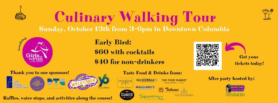 Culinary Walking Tour to Benefit Girls on the Run