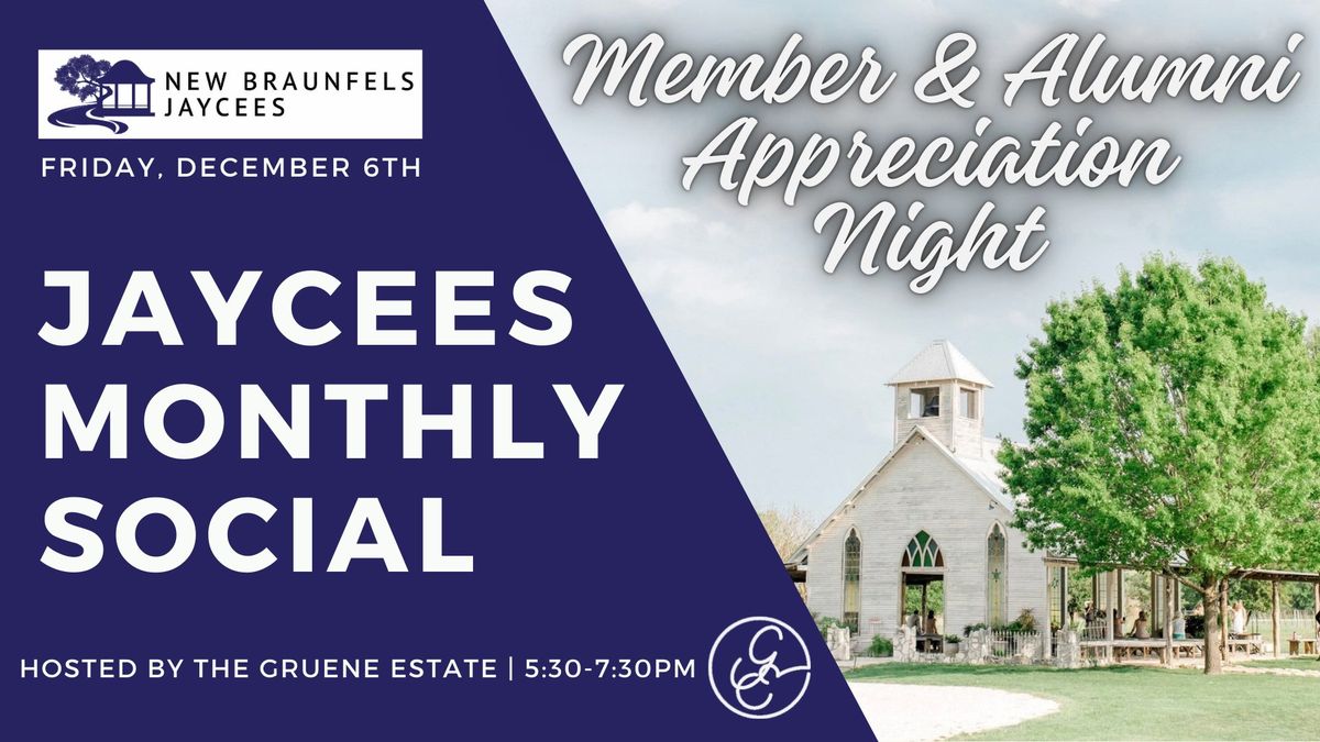 Jaycees Member & Alumni Appreciation Night