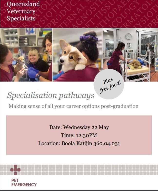 Queensland Veterinary Specialists presents "Specialization Pathways"