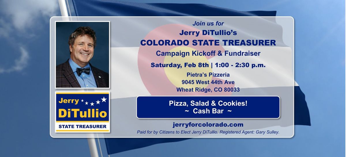 Jerry's State Treasurer Campaign Kickoff & Fundraiser