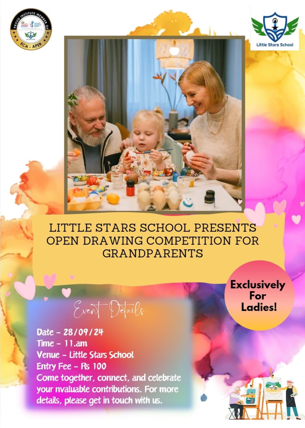 Little Stars School Presents: Open Drawing Competition for Grandparents!