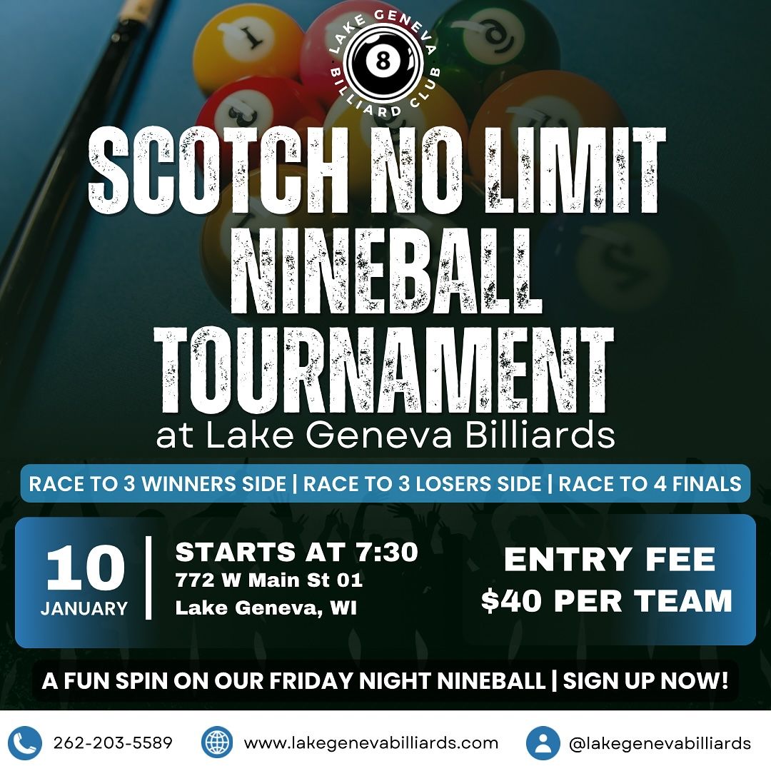 Scotch Nineball Tournament! 