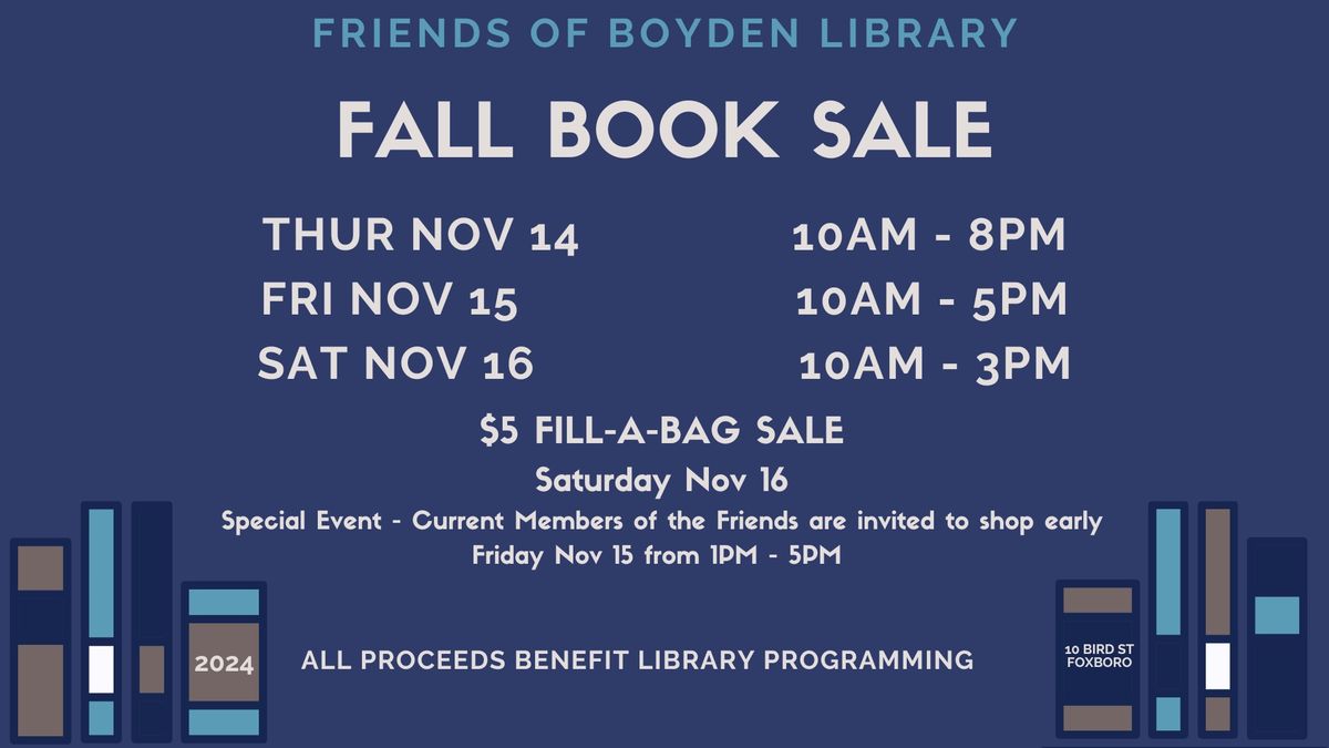 Friends Fall Book Sale