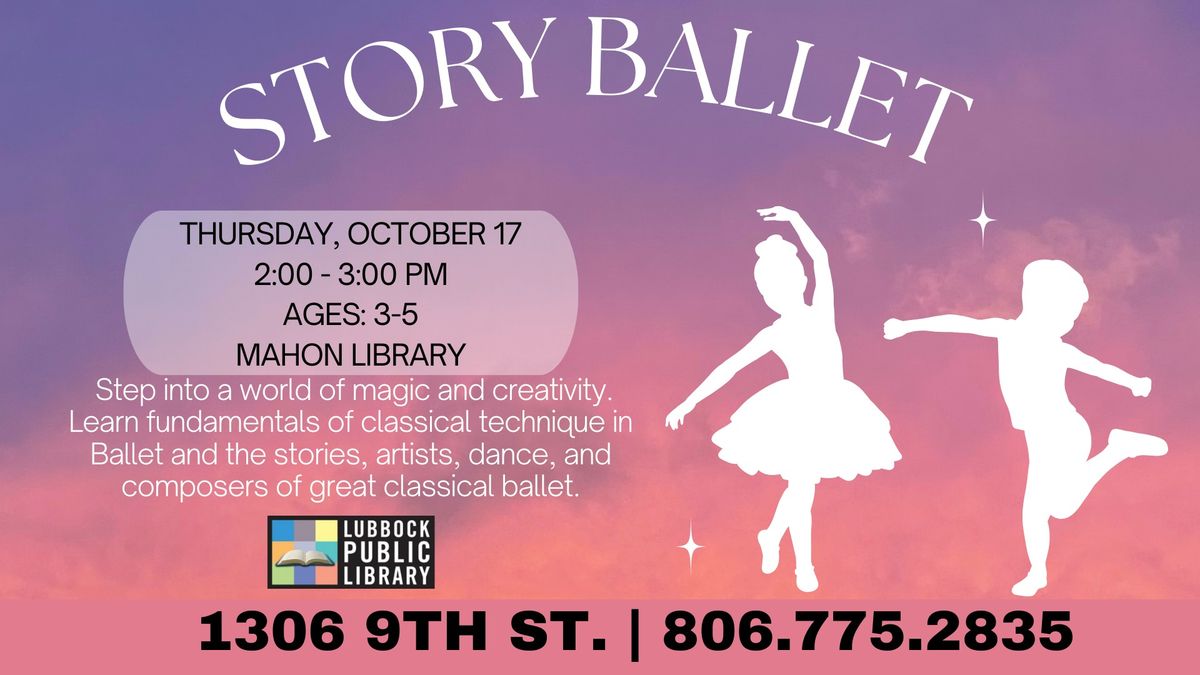 Story Ballet (Ages 3-5) at Mahon Library